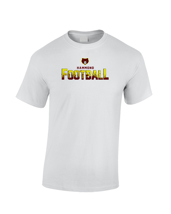 Hammond HS Football Logo Football - Cotton T-Shirt
