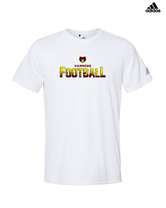 Hammond HS Football Logo Football - Mens Adidas Performance Shirt