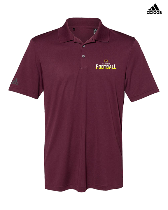 Hammond HS Football Logo Football - Mens Adidas Polo