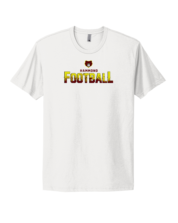 Hammond HS Football Logo Football - Mens Select Cotton T-Shirt