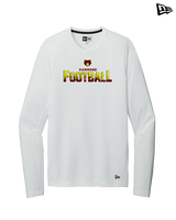Hammond HS Football Logo Football - New Era Performance Long Sleeve