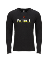 Hammond HS Football Logo Football - Tri - Blend Long Sleeve