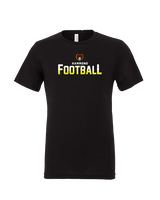 Hammond HS Football Logo Football - Tri-Blend Shirt