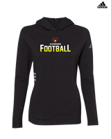 Hammond HS Football Logo Football - Womens Adidas Hoodie