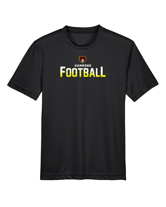 Hammond HS Football Logo Football - Youth Performance Shirt