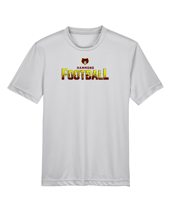 Hammond HS Football Logo Football - Youth Performance Shirt