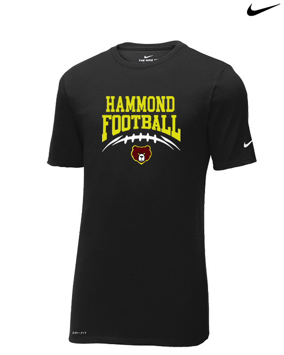 Hammond HS Football School Football - Mens Nike Cotton Poly Tee