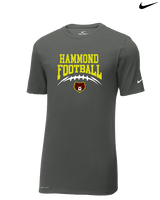 Hammond HS Football School Football - Mens Nike Cotton Poly Tee