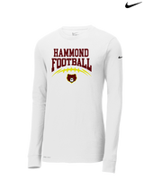 Hammond HS Football School Football - Mens Nike Longsleeve