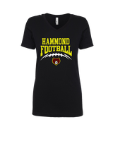 Hammond HS Football School Football - Womens Vneck