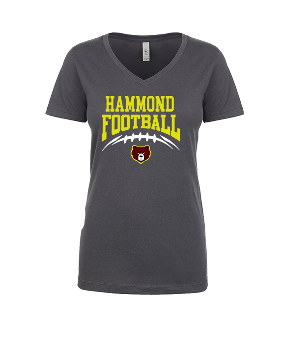 Hammond HS Football School Football - Womens Vneck