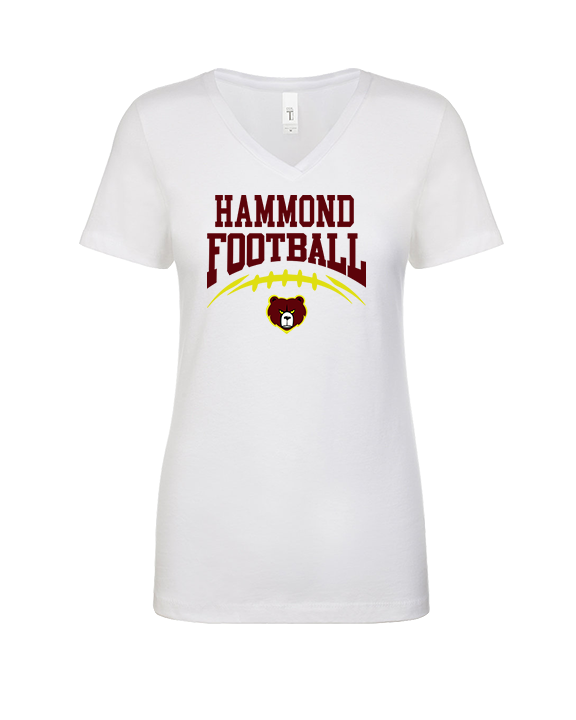 Hammond HS Football School Football - Womens Vneck