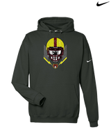 Hammond HS Football Skull Crusher - Nike Club Fleece Hoodie