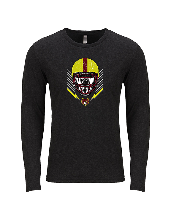 Hammond HS Football Skull Crusher - Tri-Blend Long Sleeve