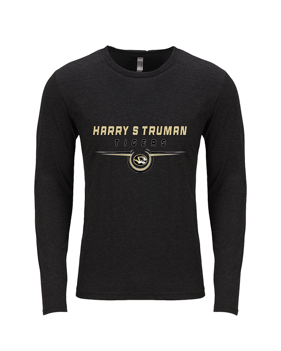 Harry S Truman HS Football Design - Tri-Blend Long Sleeve