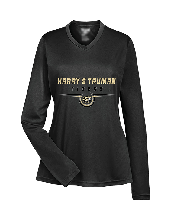 Harry S Truman HS Football Design - Womens Performance Longsleeve
