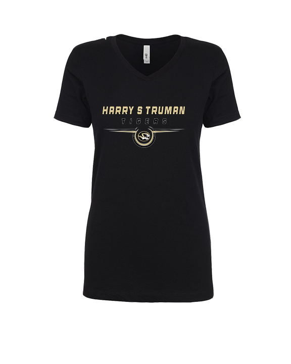 Harry S Truman HS Football Design - Womens V-Neck