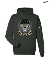 Harry S Truman HS Football Skull Crusher - Nike Club Fleece Hoodie