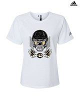 Harry S Truman HS Football Skull Crusher - Womens Adidas Performance Shirt