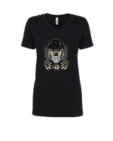 Harry S Truman HS Football Skull Crusher - Womens Vneck