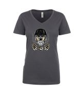 Harry S Truman HS Football Skull Crusher - Womens Vneck