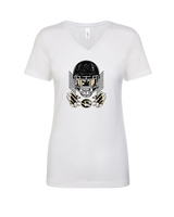 Harry S Truman HS Football Skull Crusher - Womens Vneck