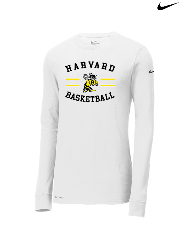 Harvard HS Basketball Curve - Mens Nike Longsleeve