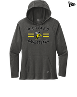 Harvard HS Basketball Curve - New Era Tri-Blend Hoodie