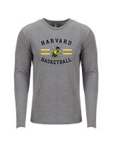 Harvard HS Basketball Curve - Tri-Blend Long Sleeve