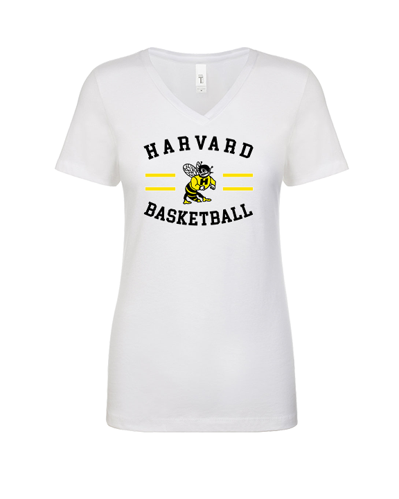 Harvard HS Basketball Curve - Womens Vneck