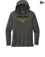 Harvard HS Basketball Design - New Era Tri-Blend Hoodie