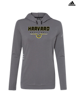 Harvard HS Basketball Design - Womens Adidas Hoodie