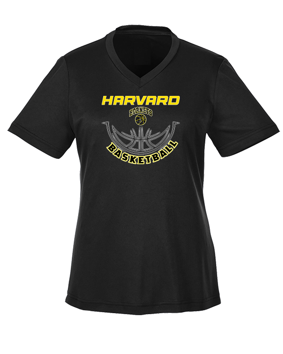Harvard HS Basketball Outline - Womens Performance Shirt