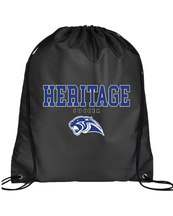 Heritage HS Boys Soccer Block - Drawstring Bag