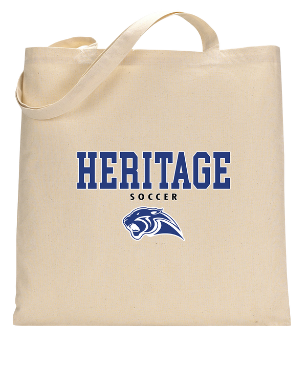 Heritage HS Boys Soccer Block - Tote Bag