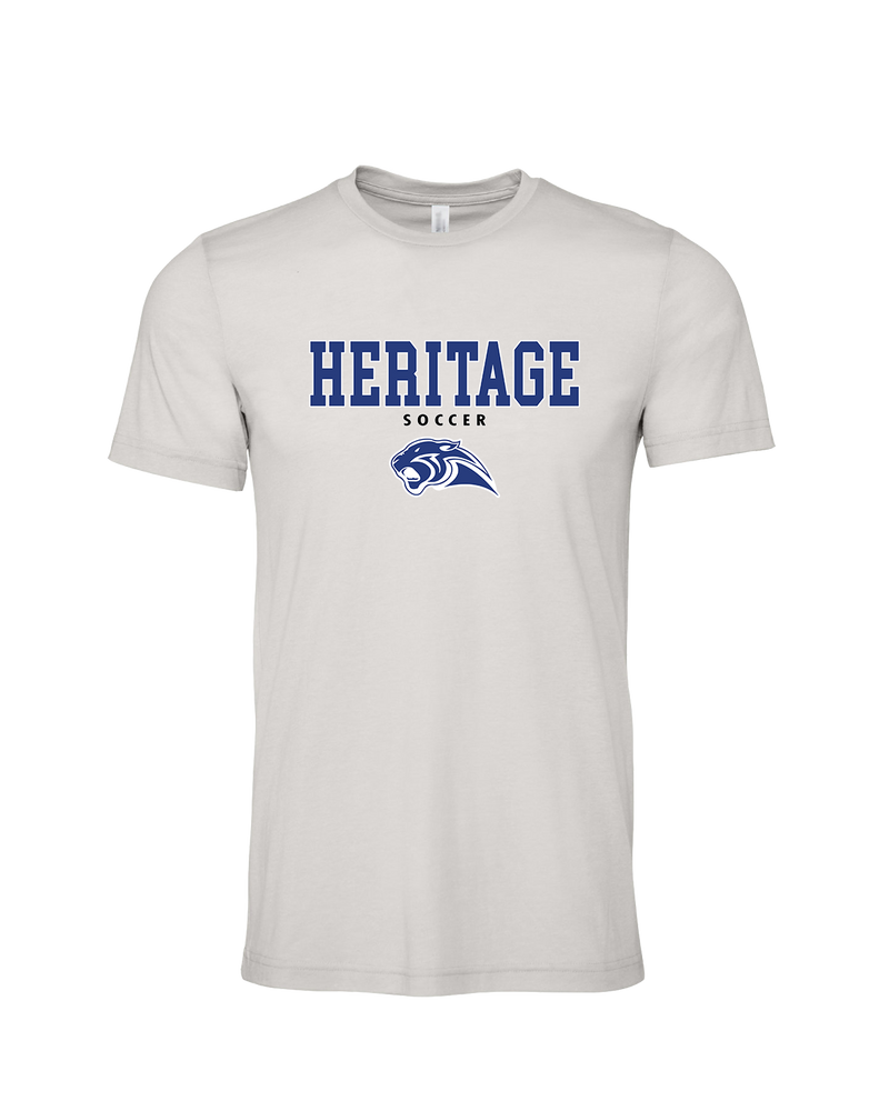 Heritage HS Boys Soccer Block - Mens Tri Blend Shirt