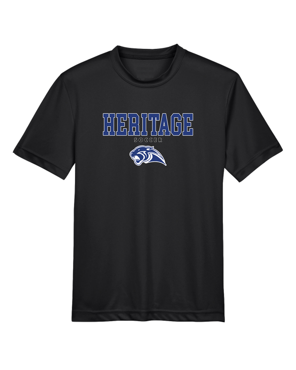 Heritage HS Boys Soccer Block - Youth Performance T-Shirt
