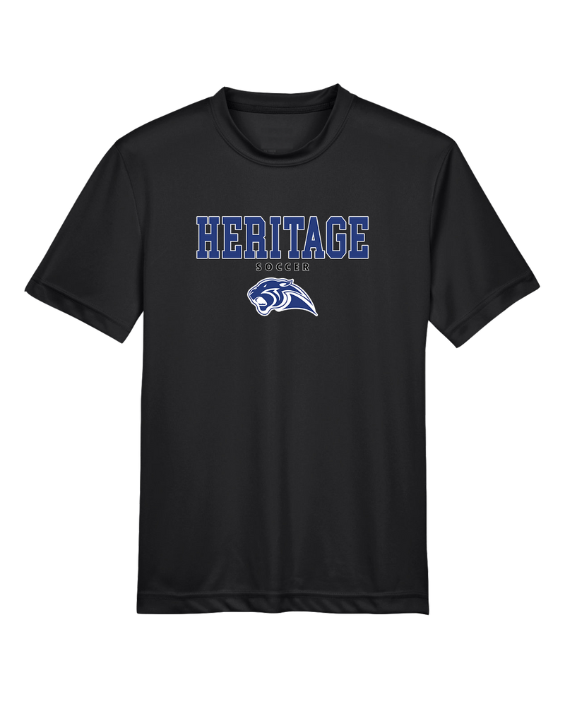 Heritage HS Boys Soccer Block - Youth Performance T-Shirt