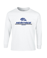 Heritage HS Boys Soccer Split - Mens Cotton Long Sleeve