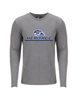 Heritage HS Boys Soccer Split - Tri Blend Long Sleeve