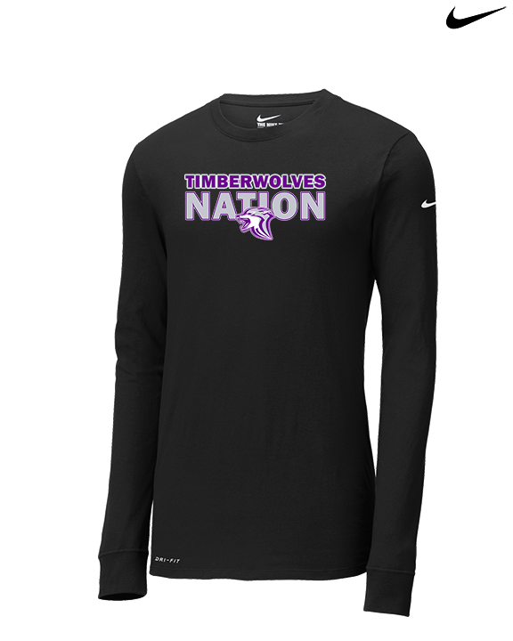 Heritage HS Volleyball Nation - Mens Nike Longsleeve