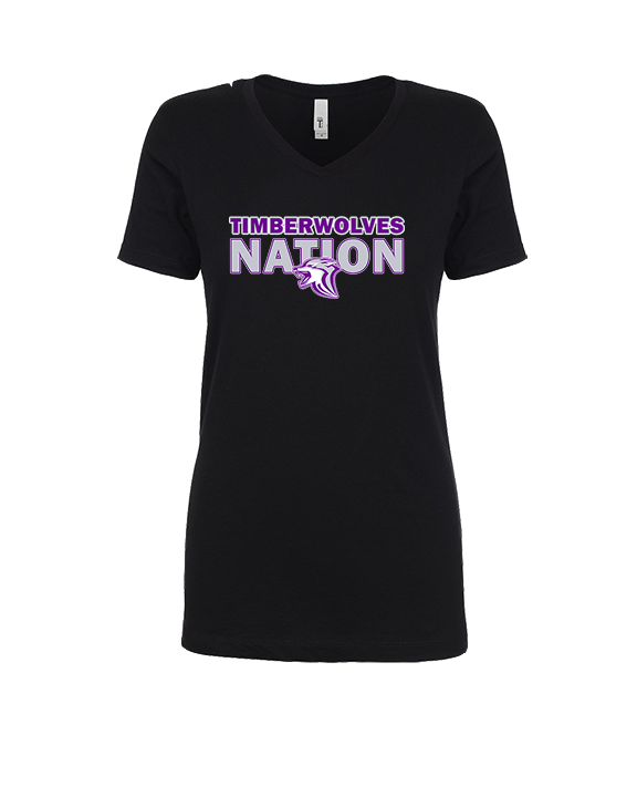 Heritage HS Volleyball Nation - Womens V-Neck