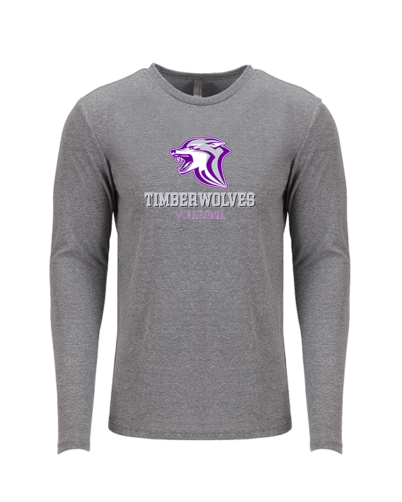 Heritage HS Volleyball Shadow - Tri-Blend Long Sleeve