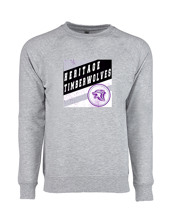 Heritage HS Volleyball Square - Crewneck Sweatshirt