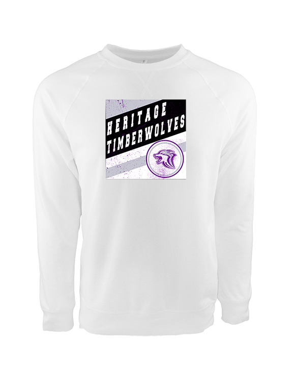 Heritage HS Volleyball Square - Crewneck Sweatshirt