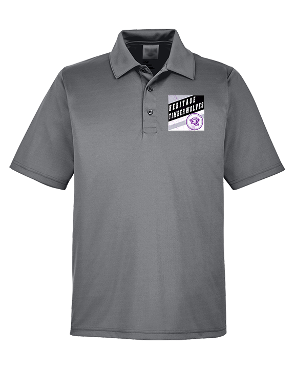 Heritage HS Volleyball Square - Mens Polo