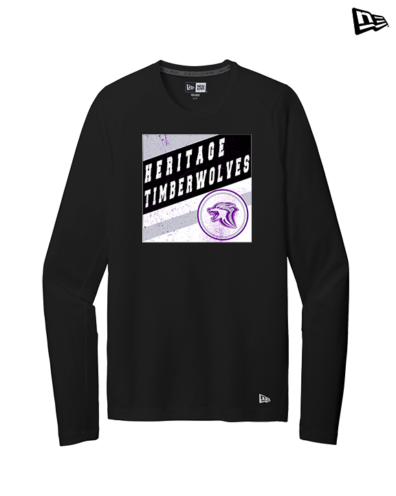 Heritage HS Volleyball Square - New Era Performance Long Sleeve