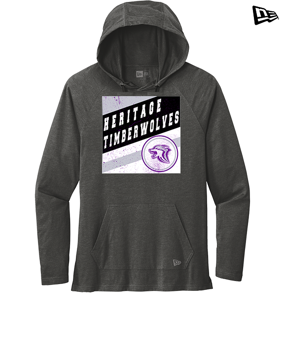 Heritage HS Volleyball Square - New Era Tri-Blend Hoodie