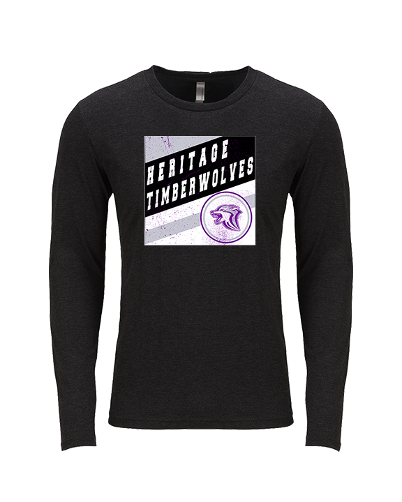 Heritage HS Volleyball Square - Tri-Blend Long Sleeve
