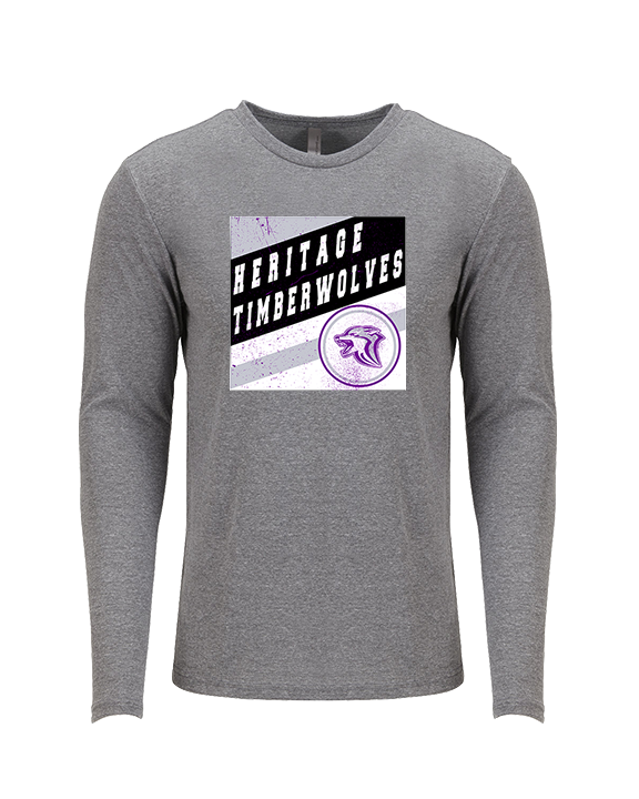 Heritage HS Volleyball Square - Tri-Blend Long Sleeve